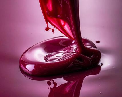 粘り気のある赤紫の写真