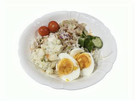 皿　サラダ サラダ,料理,皿の写真素材