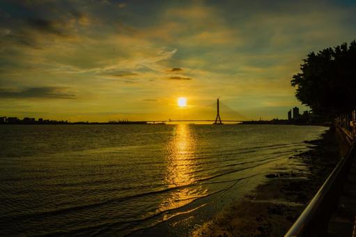 【台湾】淡水の綺麗な夕日 【台湾】淡水の綺麗な夕日の写真