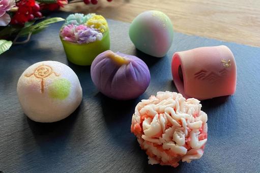 和菓子 和菓子,伝統,お菓子の写真素材