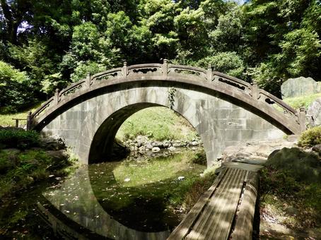 小石川後楽園円月橋 小石川後楽園円月橋 小石川後楽園,後楽園,円月橋の写真素材