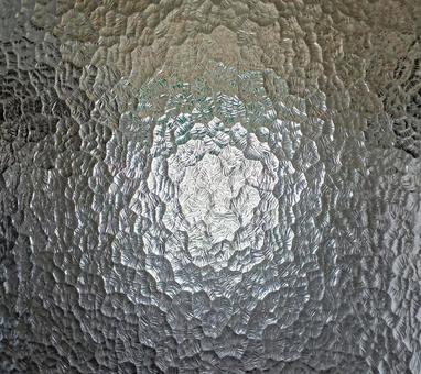 Photo, template glass, stone pattern, showa, 