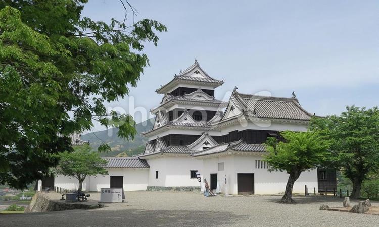 伊予　大洲城　天守閣 大洲城,大洲市,愛媛県の写真素材