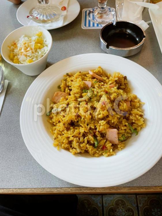 スパイシーシーフード炒飯 炒飯,チャーハン,シーフードの写真素材