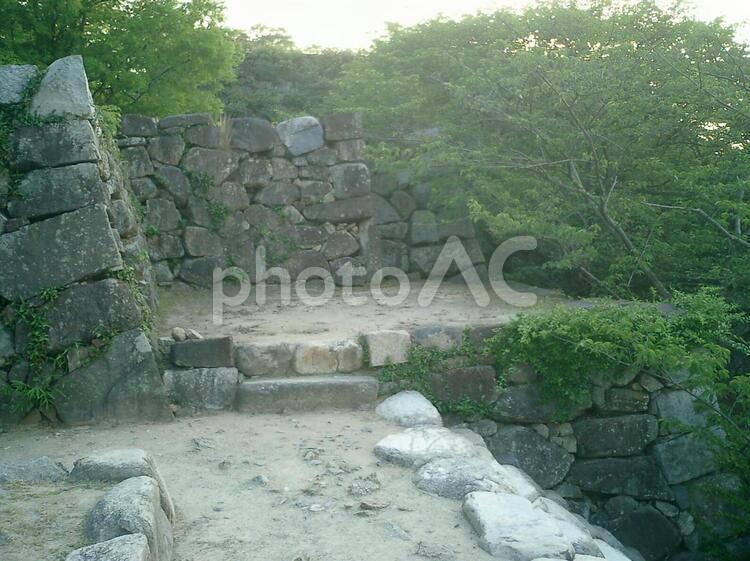 福岡城の石垣 福岡城,福岡,福岡県の写真素材