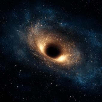 光を吸い込む宇宙の深淵 光を吸い込む宇宙の深淵の写真