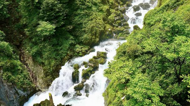 栃木県日光市の華厳の滝 栃木県日光市の華厳の滝 華厳の滝,滝,日光の写真素材