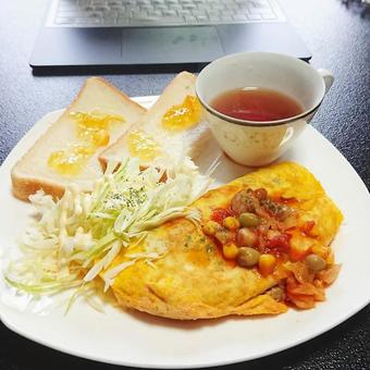 朝食 朝食の写真