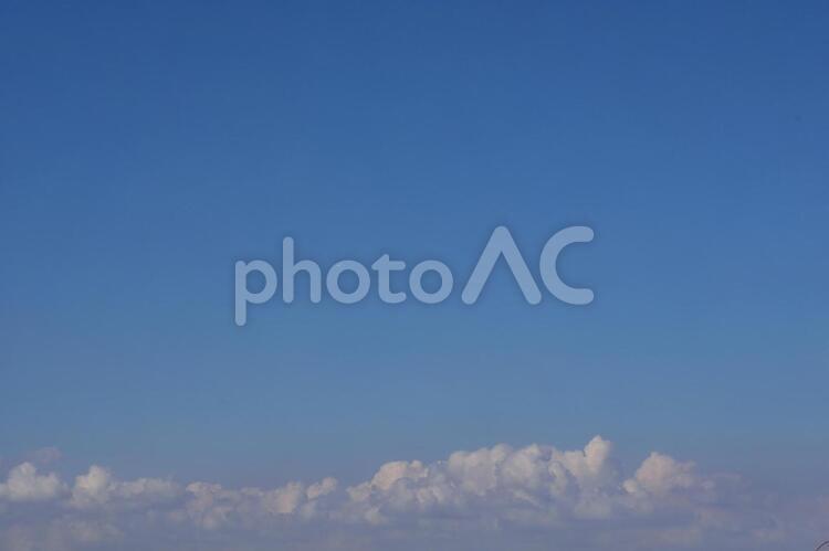 晴れた日の青空と雲 日本,風景,景色の写真素材