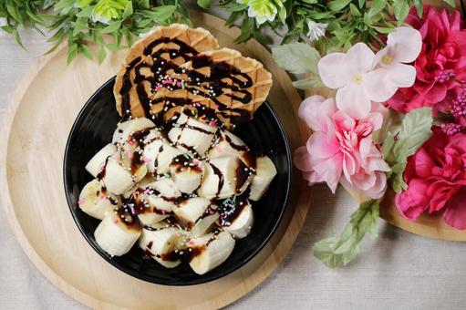 チョコバナナ チョコバナナ 食べ物,食品,食物の写真素材