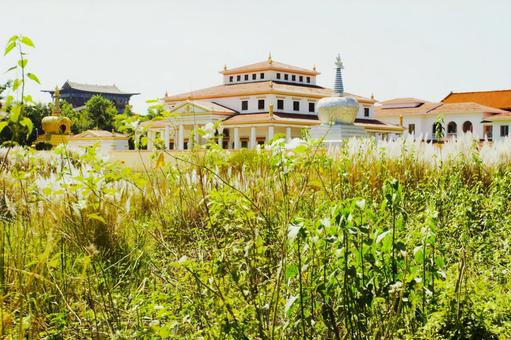 オーストリア僧院　ルンビニ オーストリア僧院,風景,ネパールの写真素材