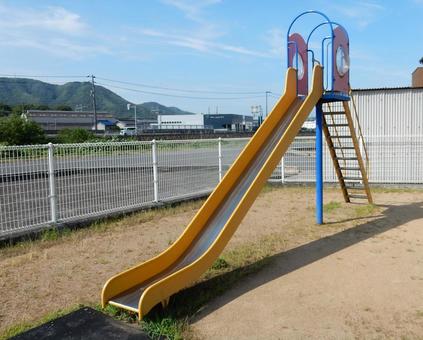 Photo, slide, park, play equipment, 