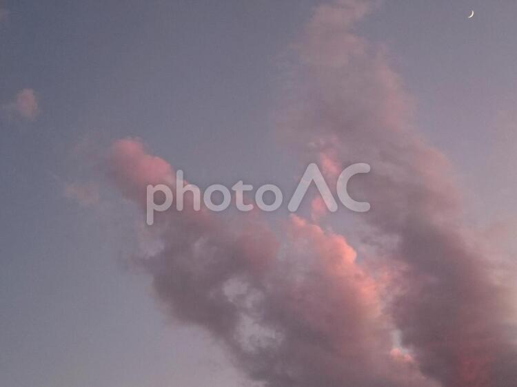 夕暮れの空 夕暮れ,空,天気の写真素材
