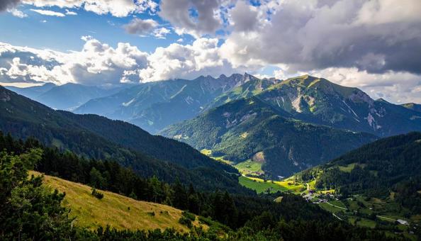 山の美しい風景の写真