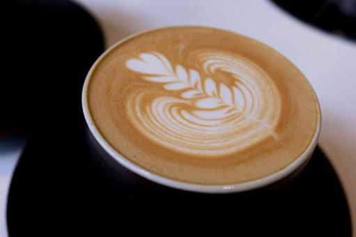 ラテアートが綺麗なコーヒー ラテアートが綺麗なコーヒー ラテアート,コーヒー,カプチーノの写真素材