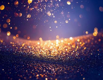 ゴールド　キラキラ　素材の写真