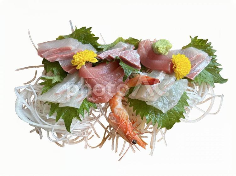 新鮮な刺身盛り合わせ切り抜き画像 刺身,切り抜き,盛り合わせの写真素材