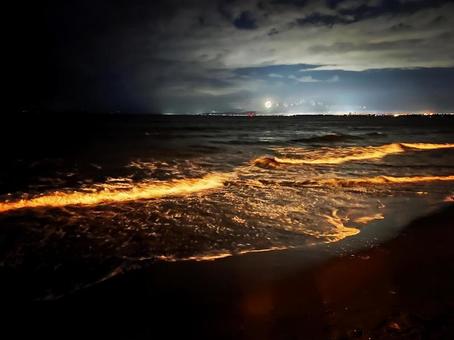 夜の海 夜の海の写真