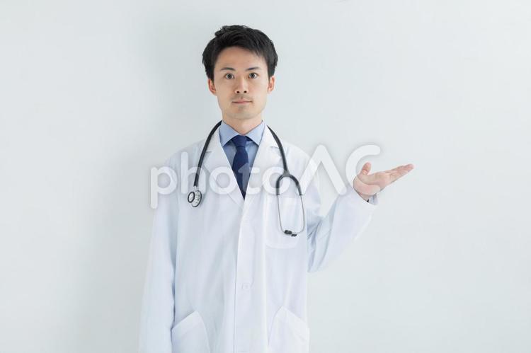 カメラ目線のドクター　Doctor 医師,医者,ドクターの写真素材