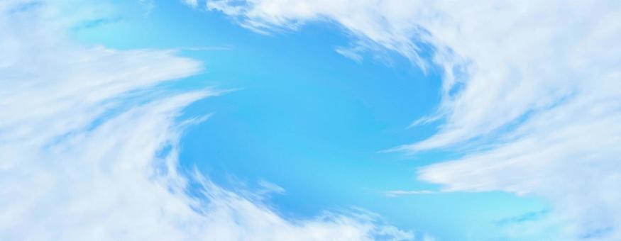 青空と白い雲 青空と白い雲の写真