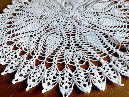ハンドメイド レース編み ハンドメイド レース編み レース編み,手芸,ハンドメイドの写真素材