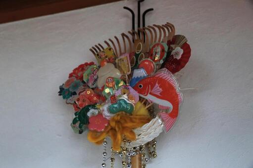 ちょっとお洒落な熊手 熊手,縁起熊手,縁起物の写真素材