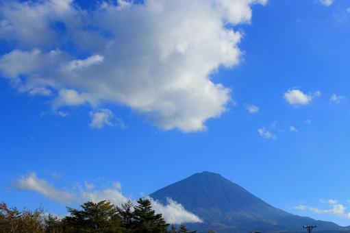 秋の富士山 秋の富士山の写真
