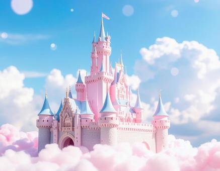 雲の上のお城の写真