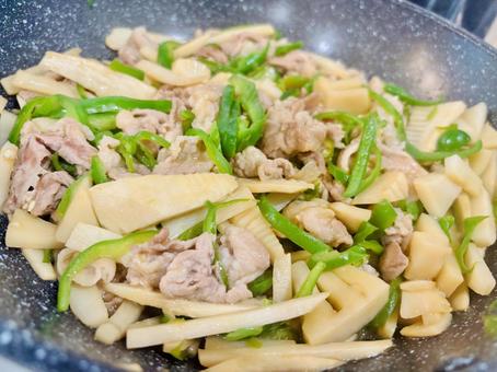 青椒肉絲 青椒肉絲 中華,料理,ピーマンの写真素材