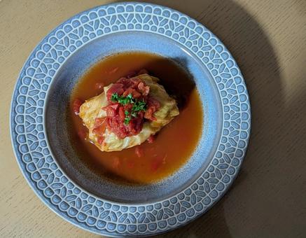 ロールキャベツ ロールキャベツ,煮込み料理,トマトスープの写真素材