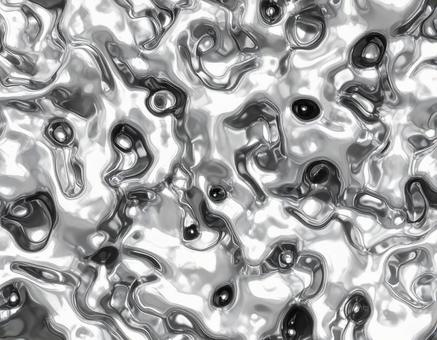 メタリックな液体模様の抽象テクスチャ メタリックな液体模様の抽象テクスチャの写真