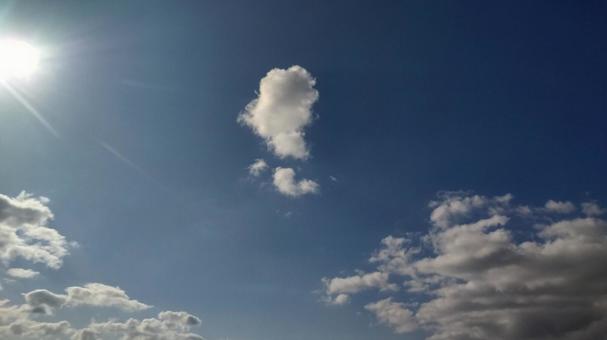 青空と雲 青空と雲の写真