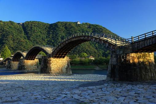 錦帯橋 錦帯橋,橋,アーチ橋の写真素材