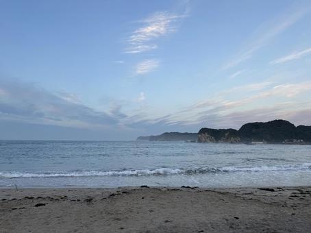 明け方の海 明け方の海の写真