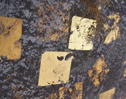 牛久大仏の足元に貼られた金箔 牛久大仏,香炉,日本一の写真素材