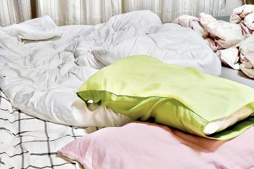 寝具 寝具 寝具,枕,まくらの写真素材