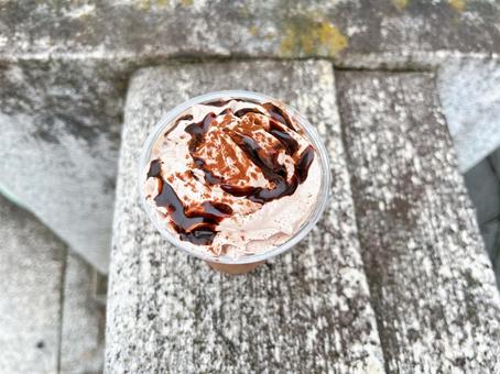 ドリンク 上から チョコレート ドリンク ドリンク 上から チョコレート ドリンク チョコレート,ドリンク,クリームの写真素材