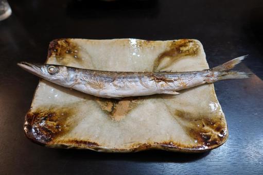 カマスの塩焼き(上から) カマスの塩焼き(上から)の写真