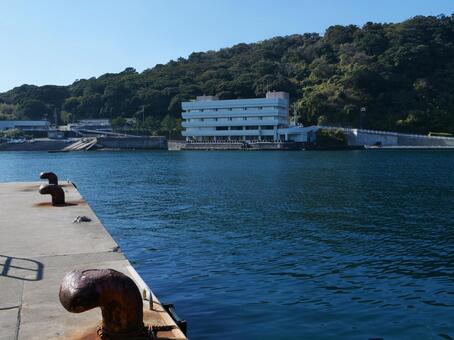 波浮港 波浮港,伊豆大島,伊豆諸島の写真素材