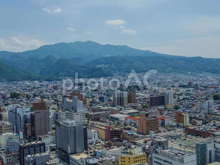 【山形県】山形市の風景 霞城セントラル,展望ロビー,展望台の写真素材