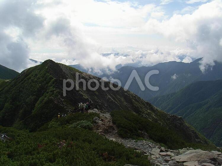 日本　山梨　南アルプス　北岳 日本,山梨,南アルプスの写真素材
