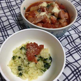 離乳食のパスタ 離乳食のパスタ スパゲッティー,パスタ,離乳食の写真素材
