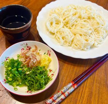そうめん そうめん そうめん,素麺,夏の写真素材