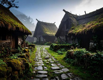 廃墟の村 廃墟の村の写真