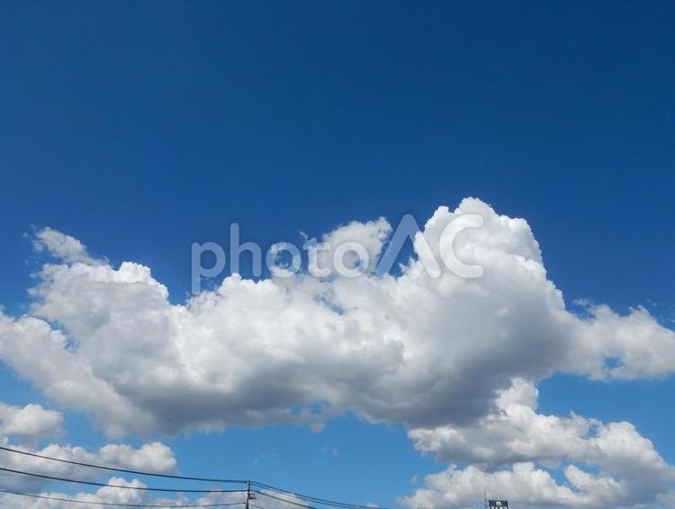 【風景写真】夏空 夏空,空,雲の写真素材