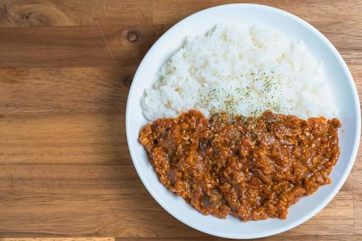キーマカレー キーマカレー キーマカレー,カレー,ライスの写真素材