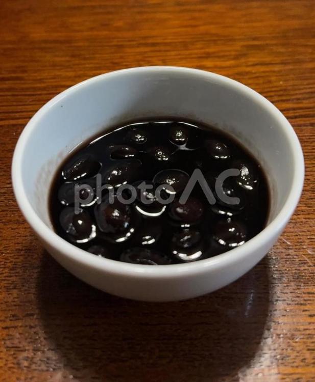 R7.02.01　黒豆煮 黒豆煮,黒豆,煮豆の写真素材