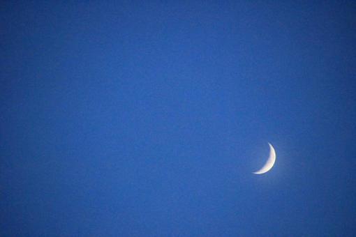 月と夜空 月と夜空 夜空,月,三日月の写真素材
