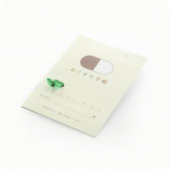 おくすり手帳 おくすり手帳,手帳,メディカルの写真素材