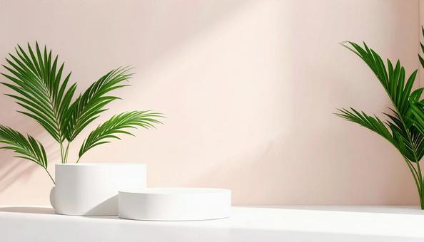 観葉植物などのディスプレーの写真